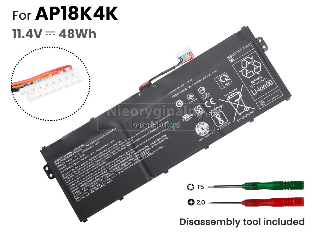 Acer KT.00304.013 batteria