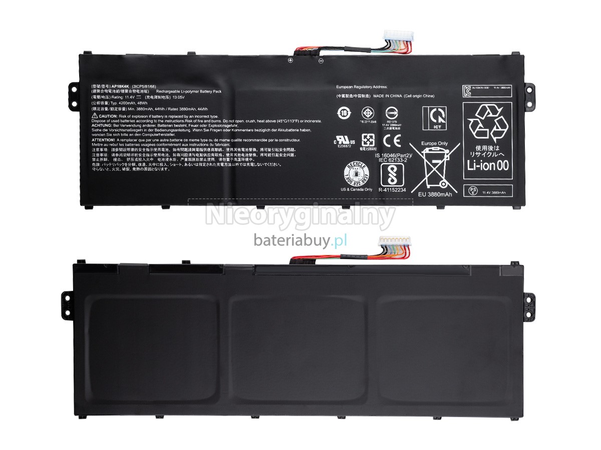 Acer Chromebook SPIN 311 R721T-482Z batteria