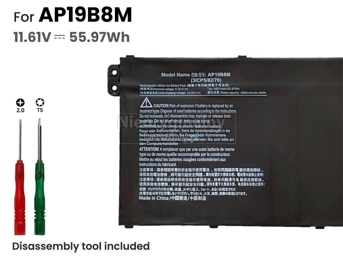 Acer Chromebook CB515-1W-P3SM batteria