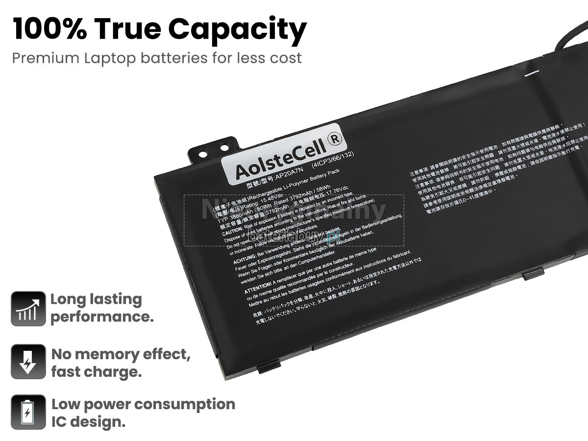 Acer Predator TRITON 300 SE PT314-52S-96SL batteria