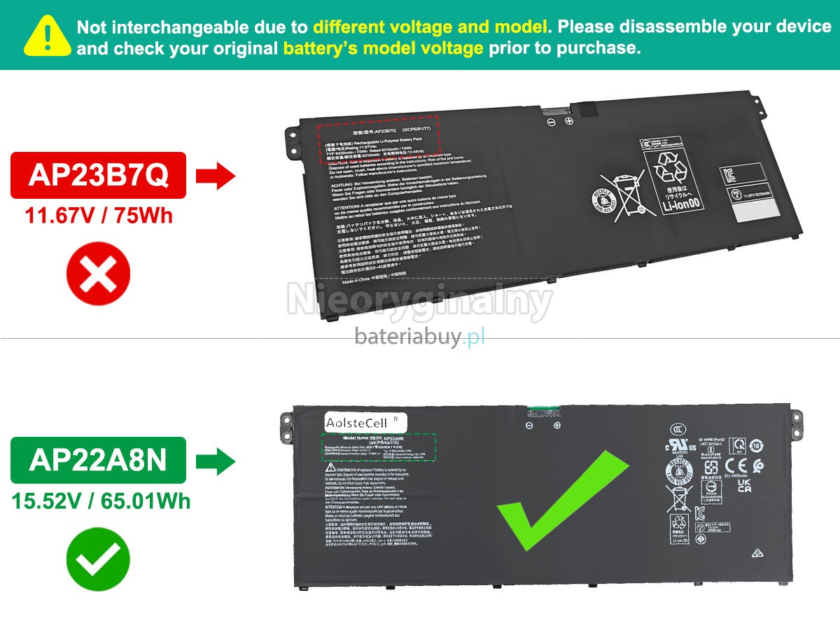 Bateria do Laptop Acer SWIFT 14 AI SF14-61T-R5C2