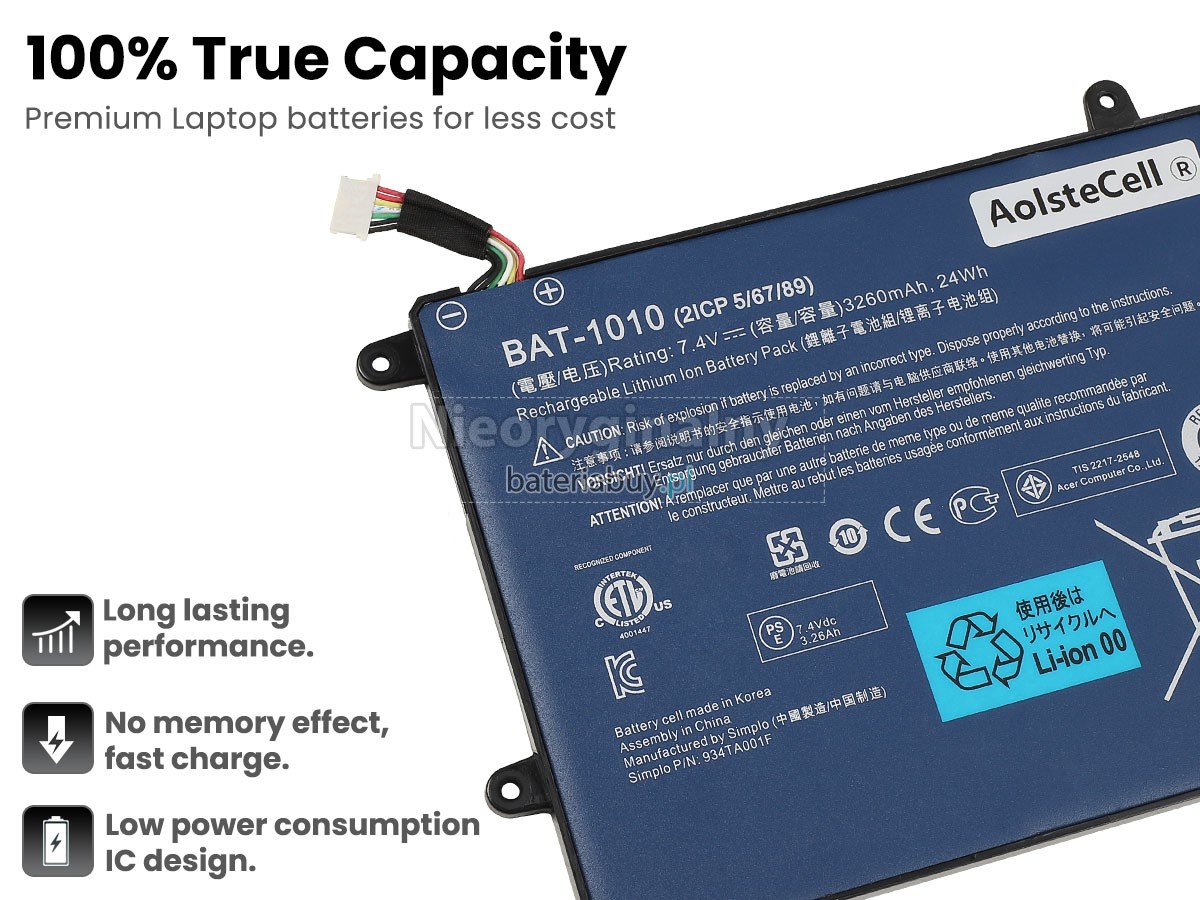 Acer 2ICP5/67/89 batteria