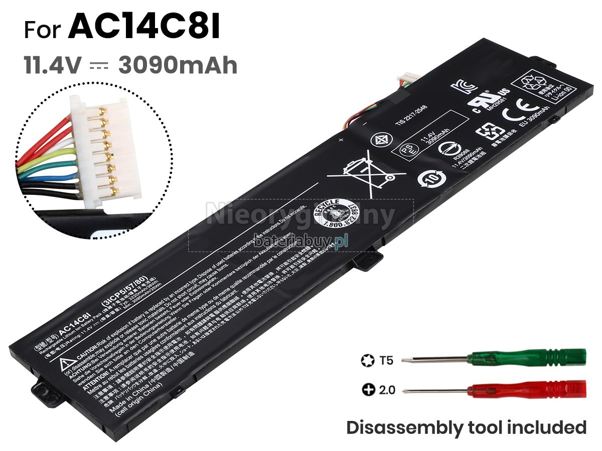 Acer SWITCH 12 SW5-271-60AB batteria