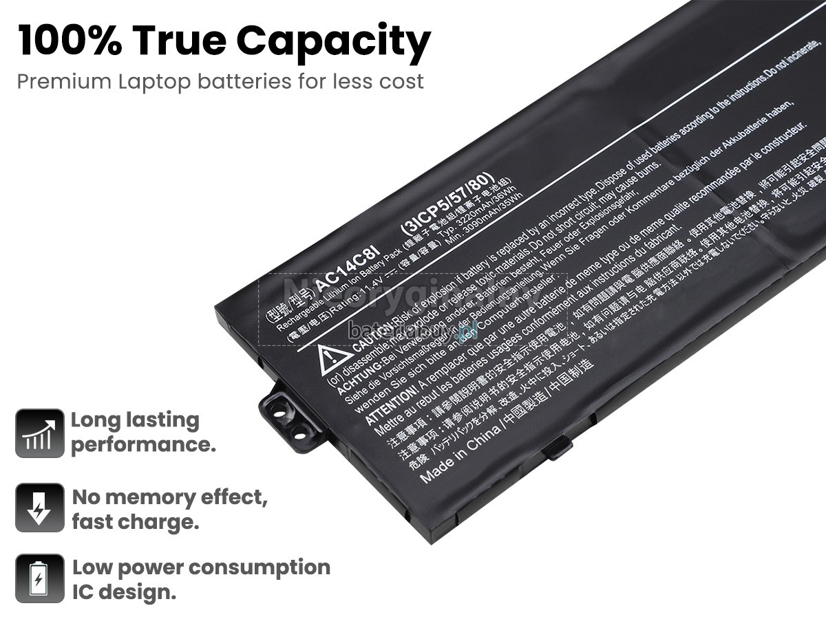 Acer SWITCH 12 SW5-271-611C batteria