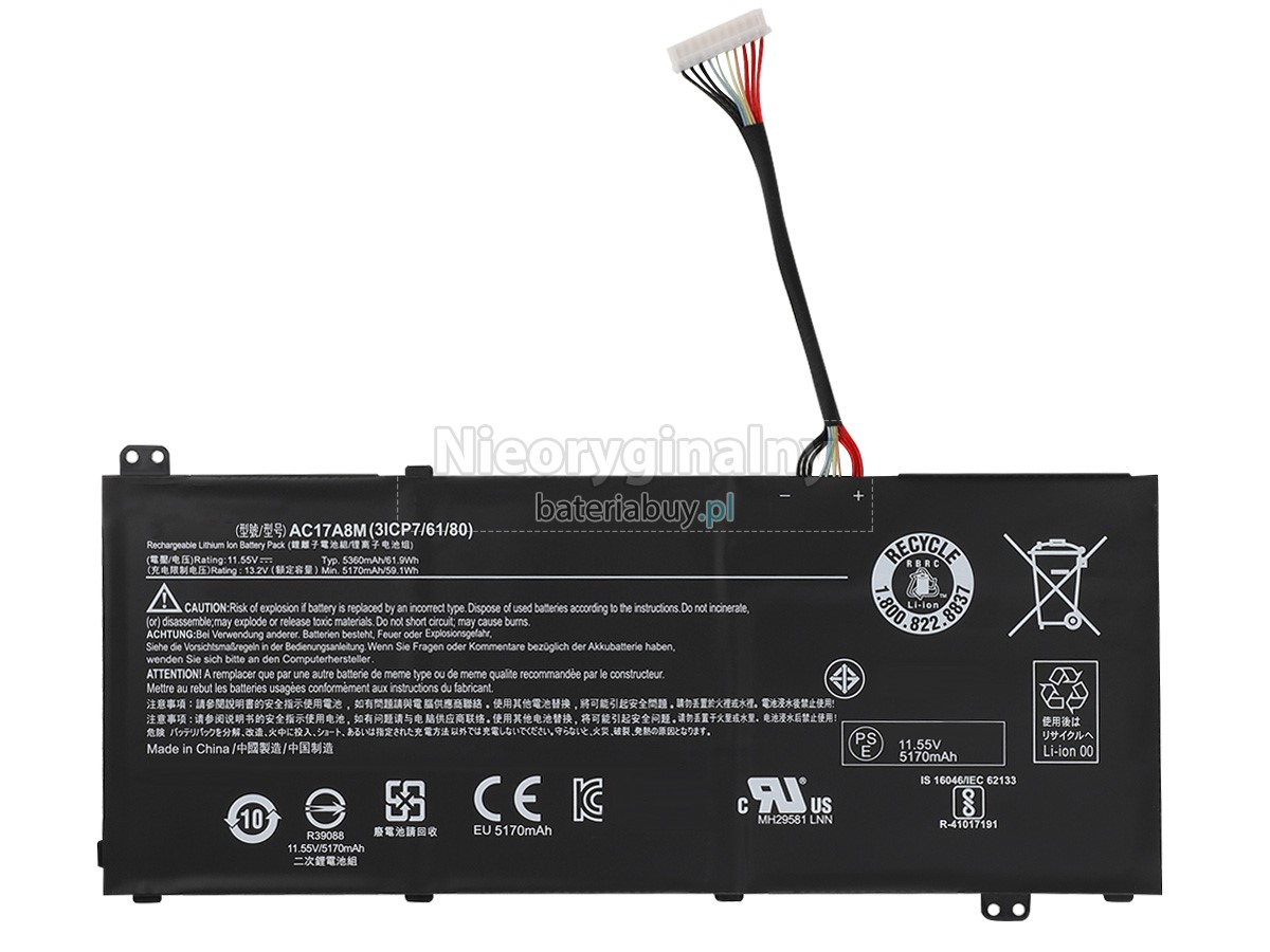Acer SPIN 3 SP314-52-37XY batteria
