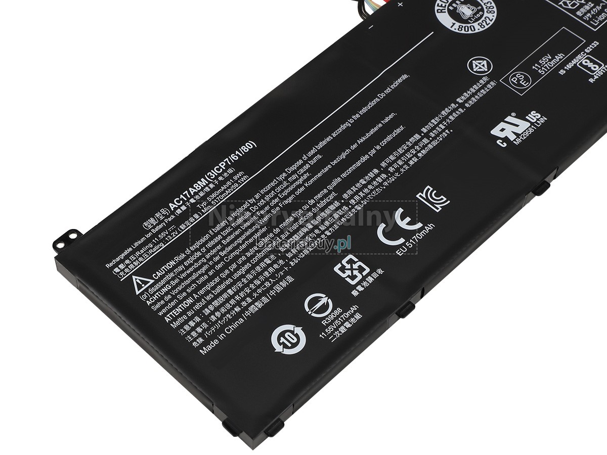 Acer TravelMate X3 X3410-M-809F batteria
