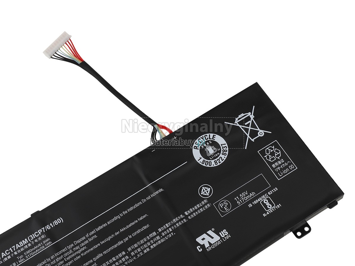 Acer TravelMate X3 X3410-MG-59Z5 batteria