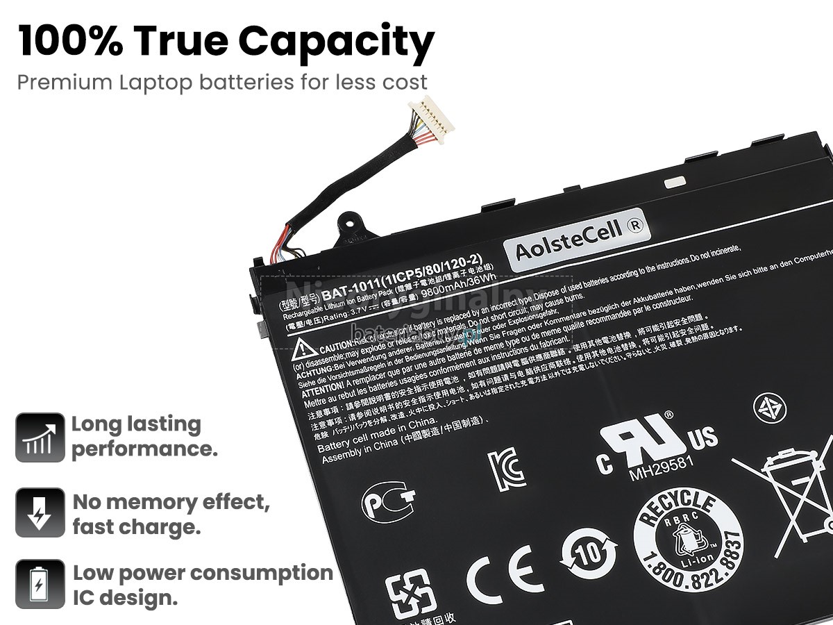 Acer BAT-1011(1ICP5/80/120-2) batteria
