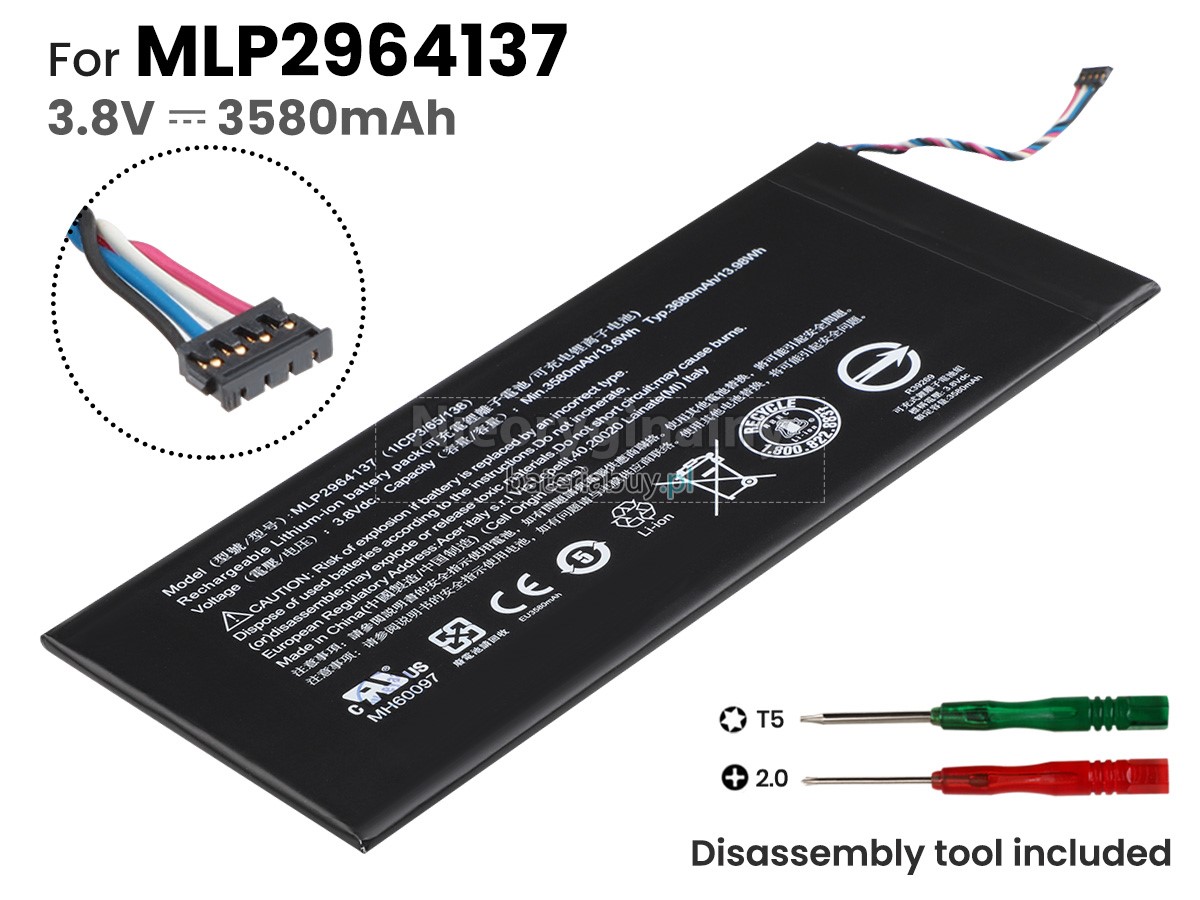 Acer Iconia One 7 B1-730 bateria