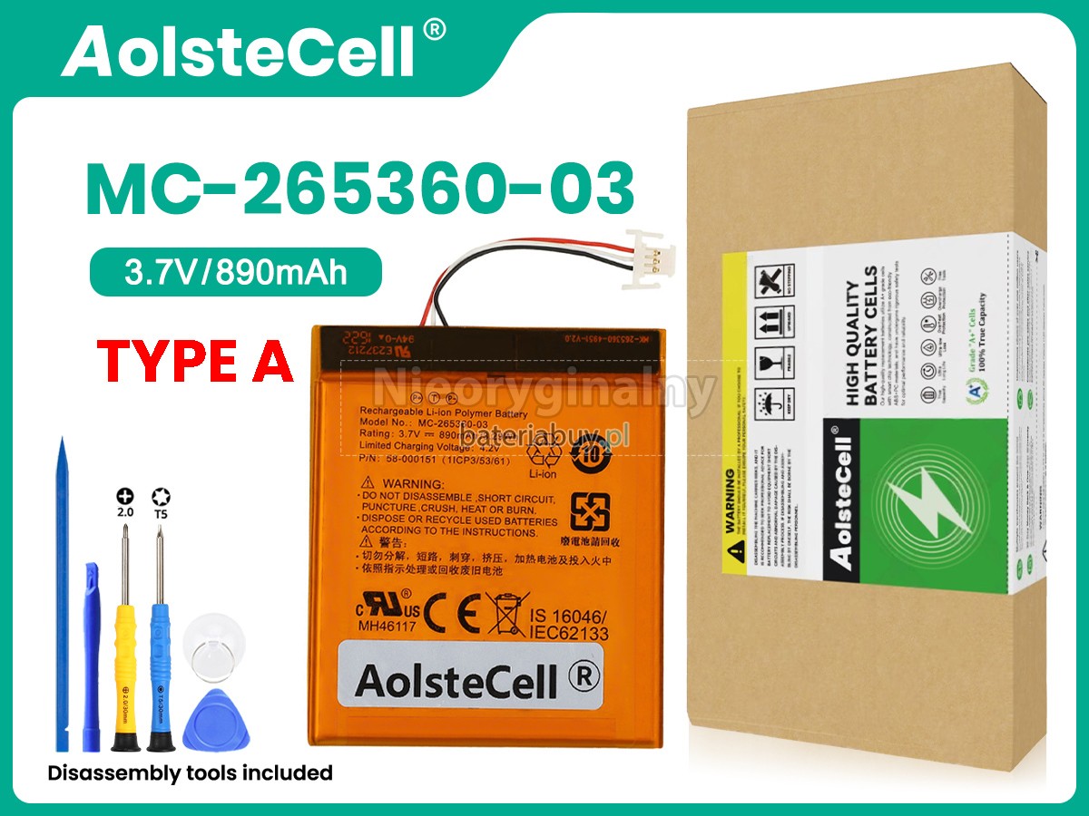 Amazon KINDLE 7 WP63GW bateria