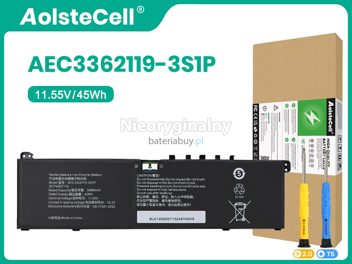 AolsteCell AEC3362119-3S1P bateria