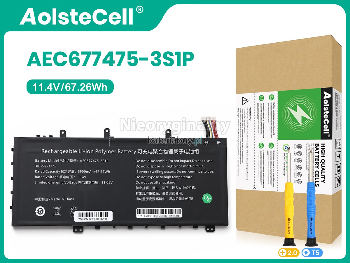 AolsteCell AEC677475-3S1P bateria