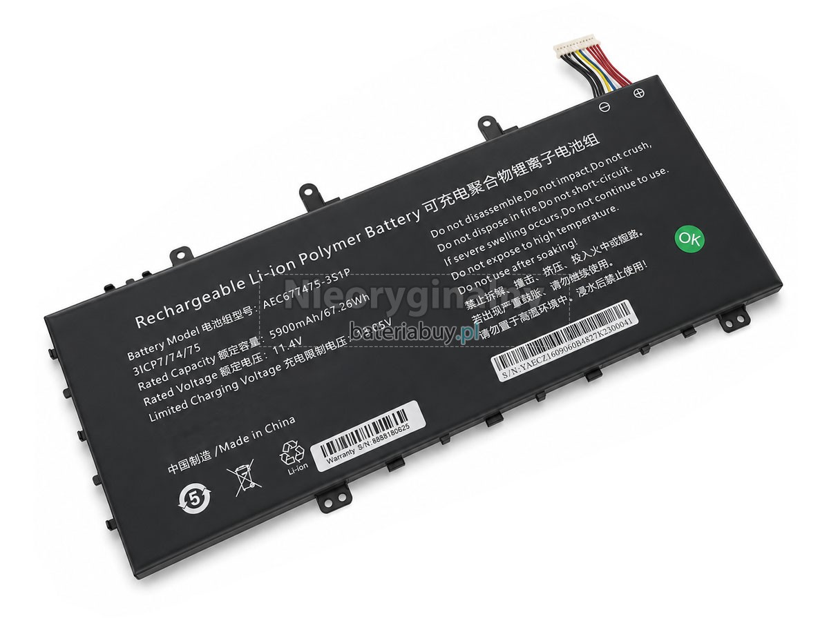 AolsteCell AEC677475-3S1P bateria