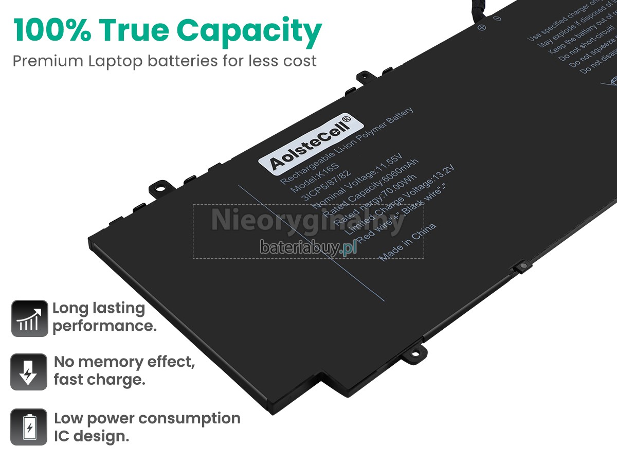 AolsteCell K16S bateria