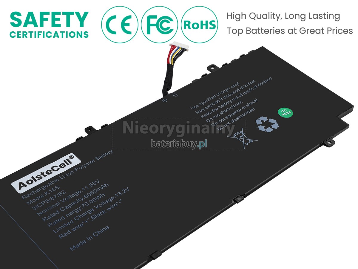 AolsteCell K16S bateria