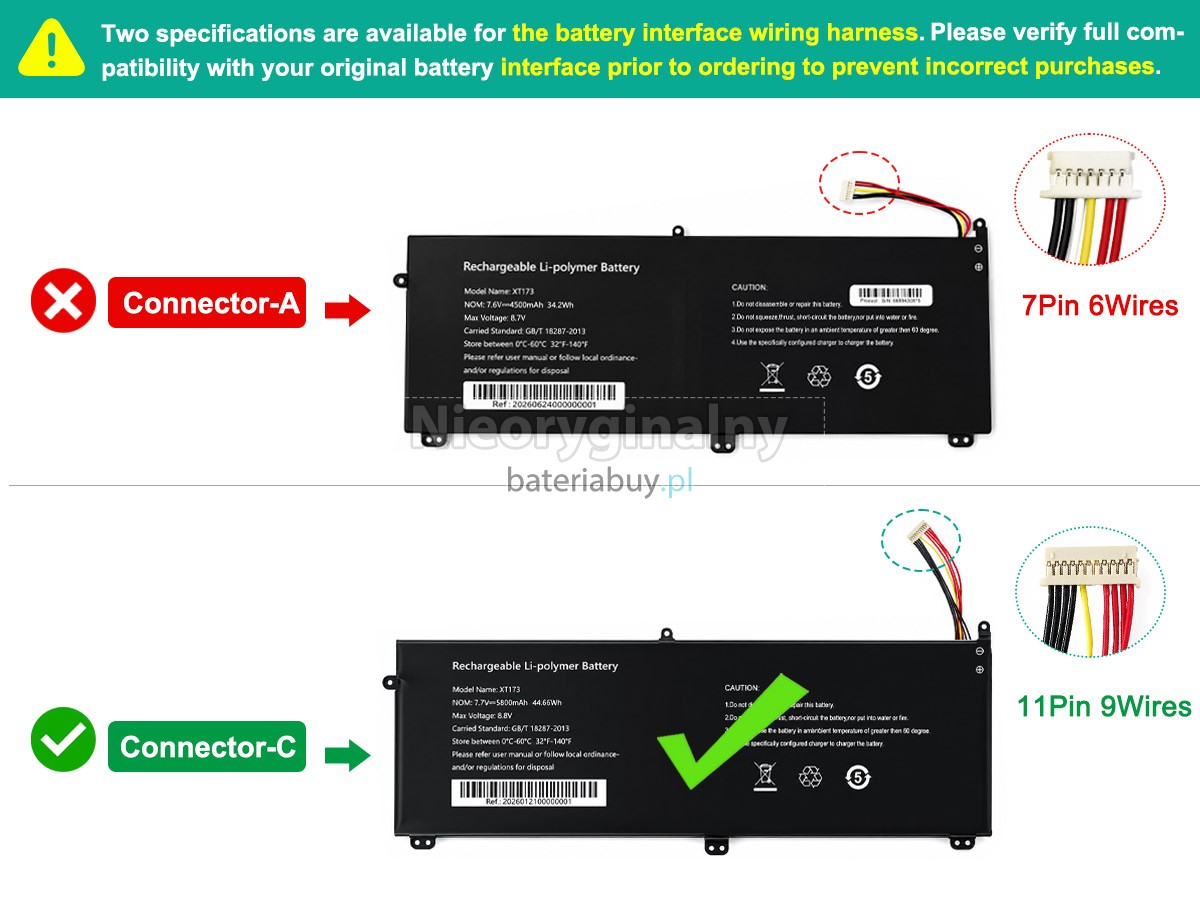 Bateria do Laptop AolsteCell XT173
