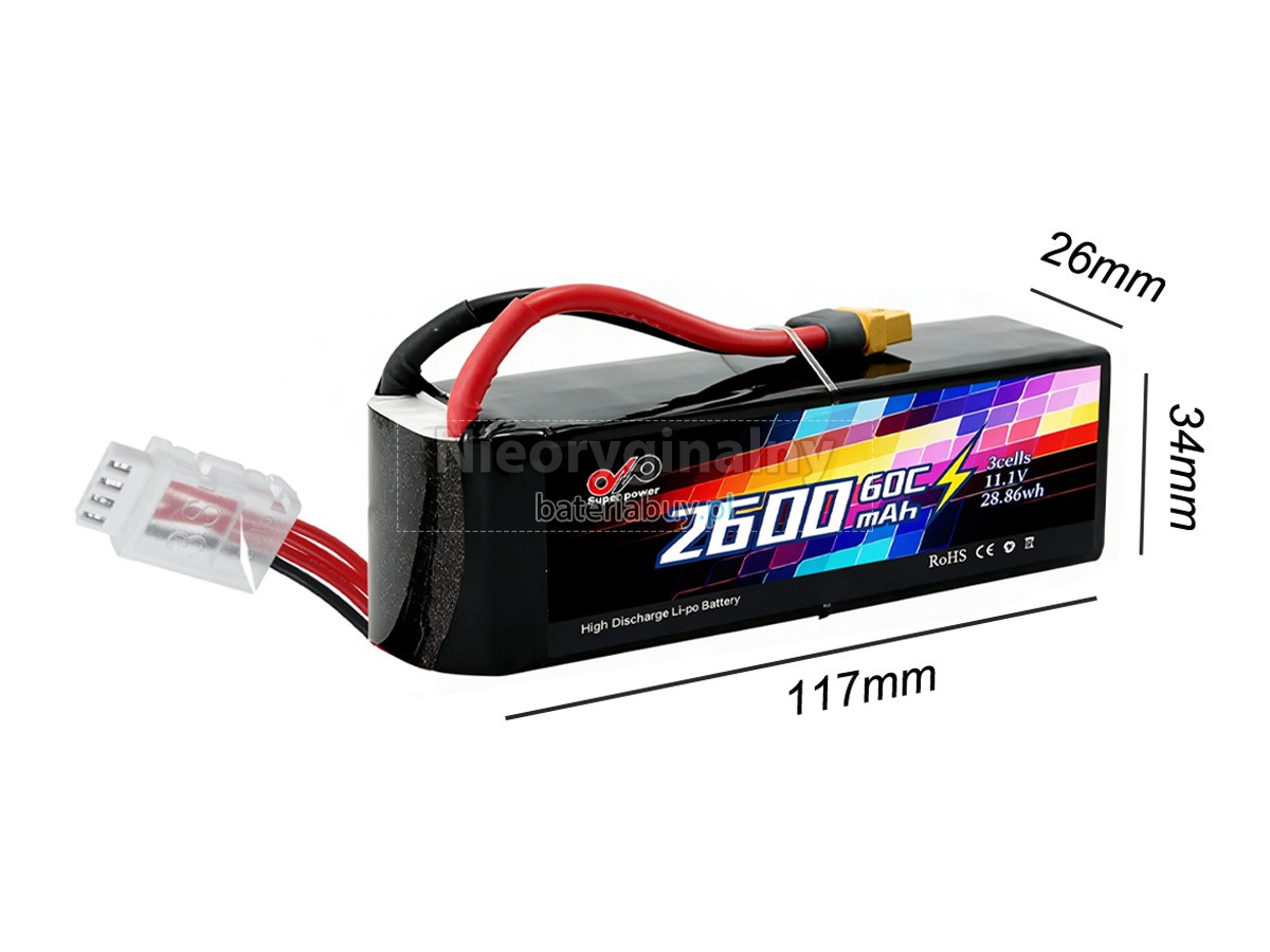 Bateria do Inteligentny lot AolsteCell 11.1V 2600MAH 60C XT60