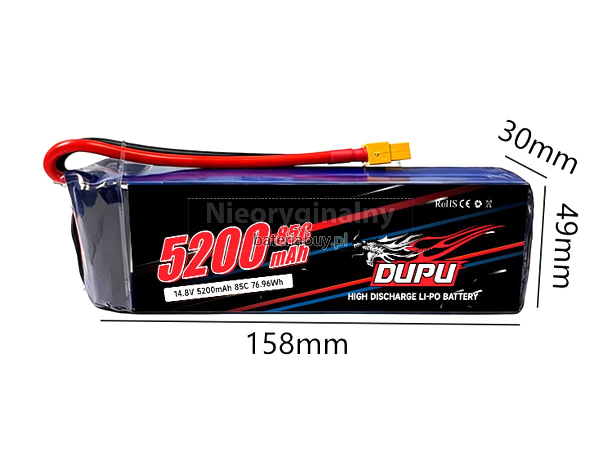 Bateria do Inteligentny lot AolsteCell 14.8V 4S 5200MAH 85C XT60