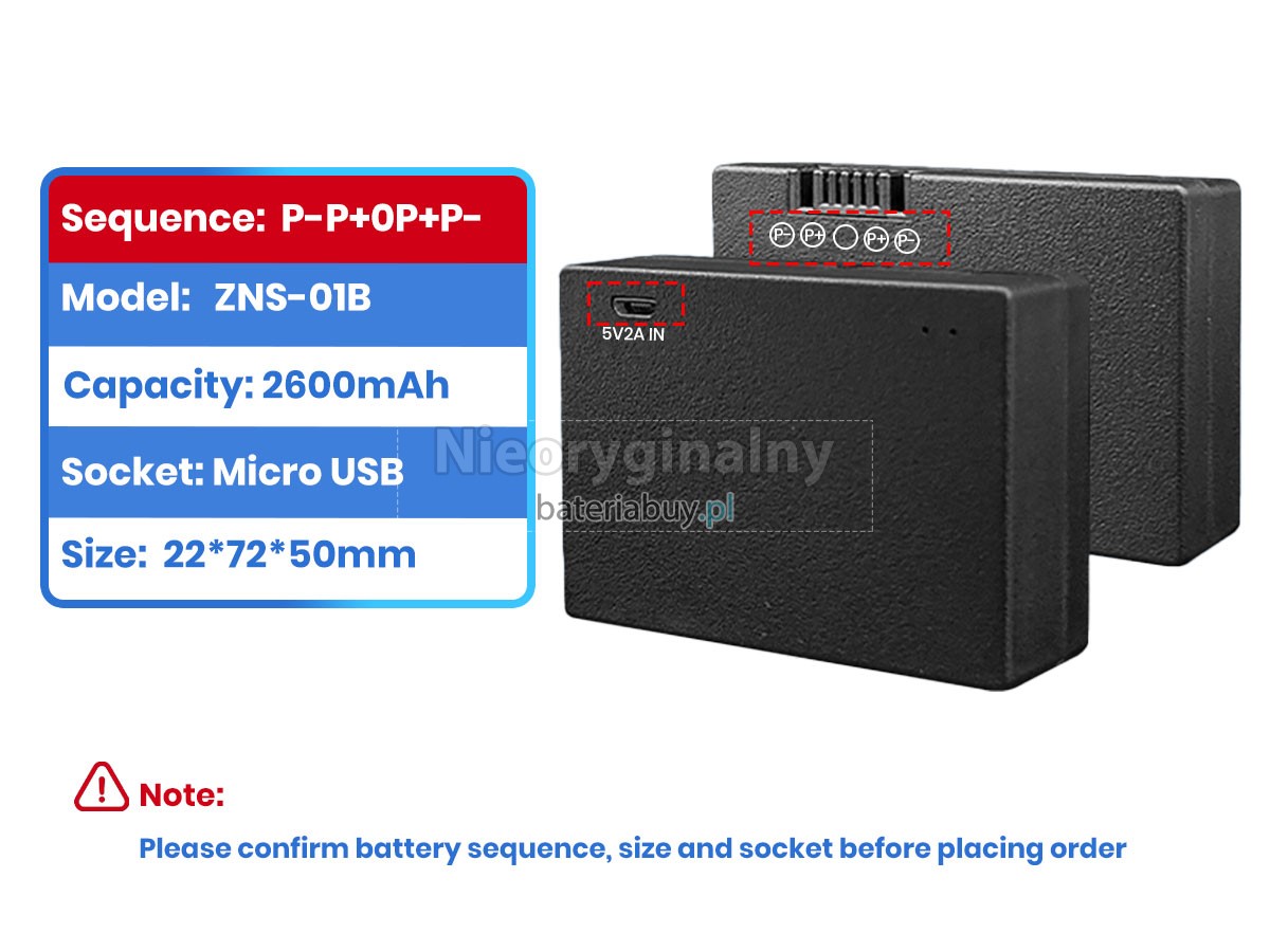 AolsteCell ZNS-01B bateria