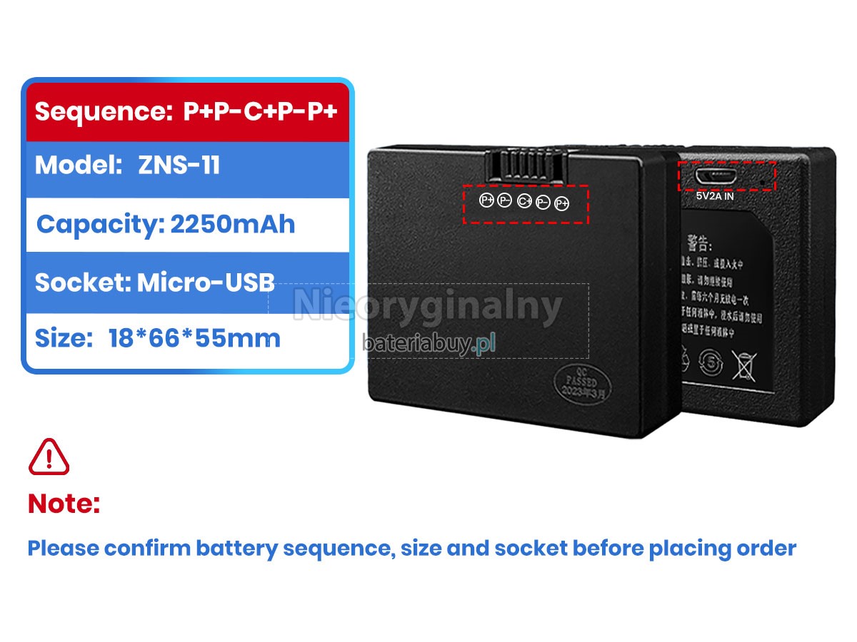 AolsteCell ZNS-11 bateria