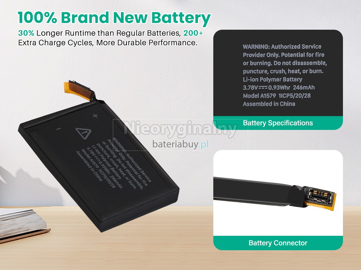 Apple WATCH Series 1 42MM bateria