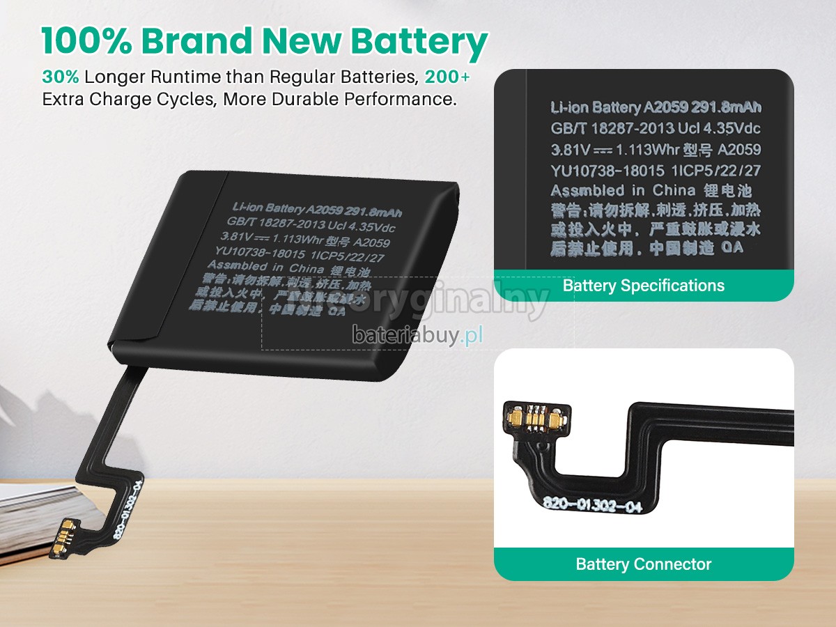 Apple WATCH Series 4 NIKE+ GPS 44MM bateria