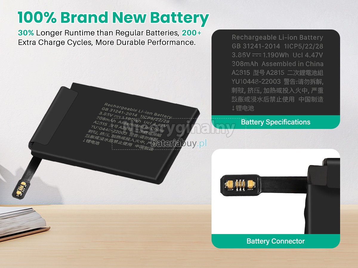 Apple A2774 EMC 8097 bateria