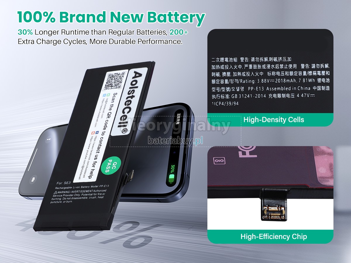 Apple IPHONE SE(3RD GEN 2022) bateria