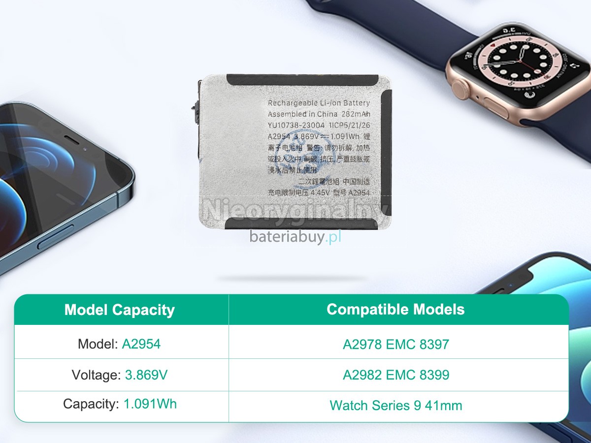 Apple A2982 EMC 8399 bateria