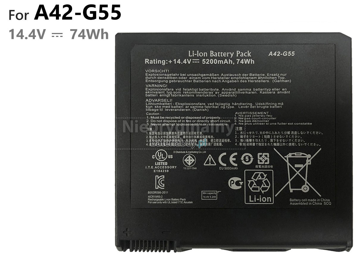 Asus G55VW batteria