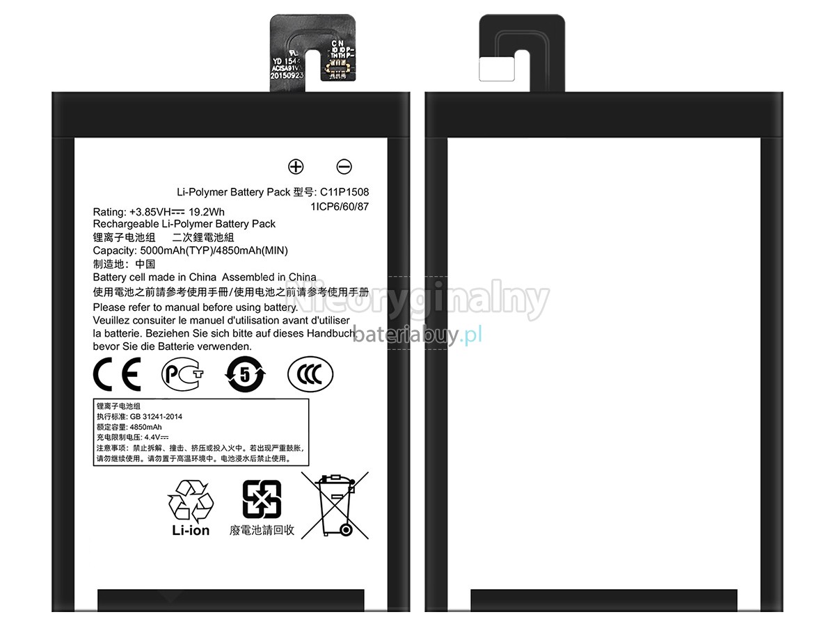 Asus C11P1508 bateria