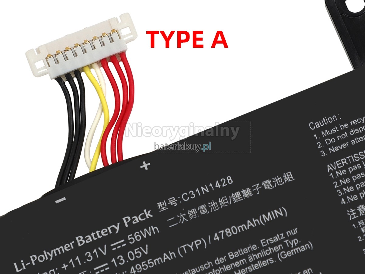 Asus C31N1539(3ICP4/91/91) bateria