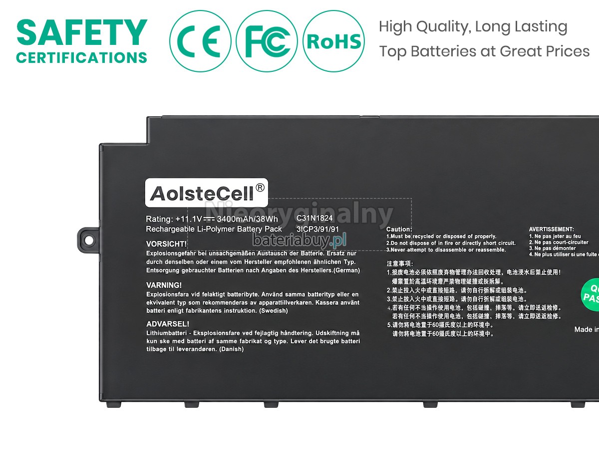 Bateria do Laptop Asus C31N1824-1