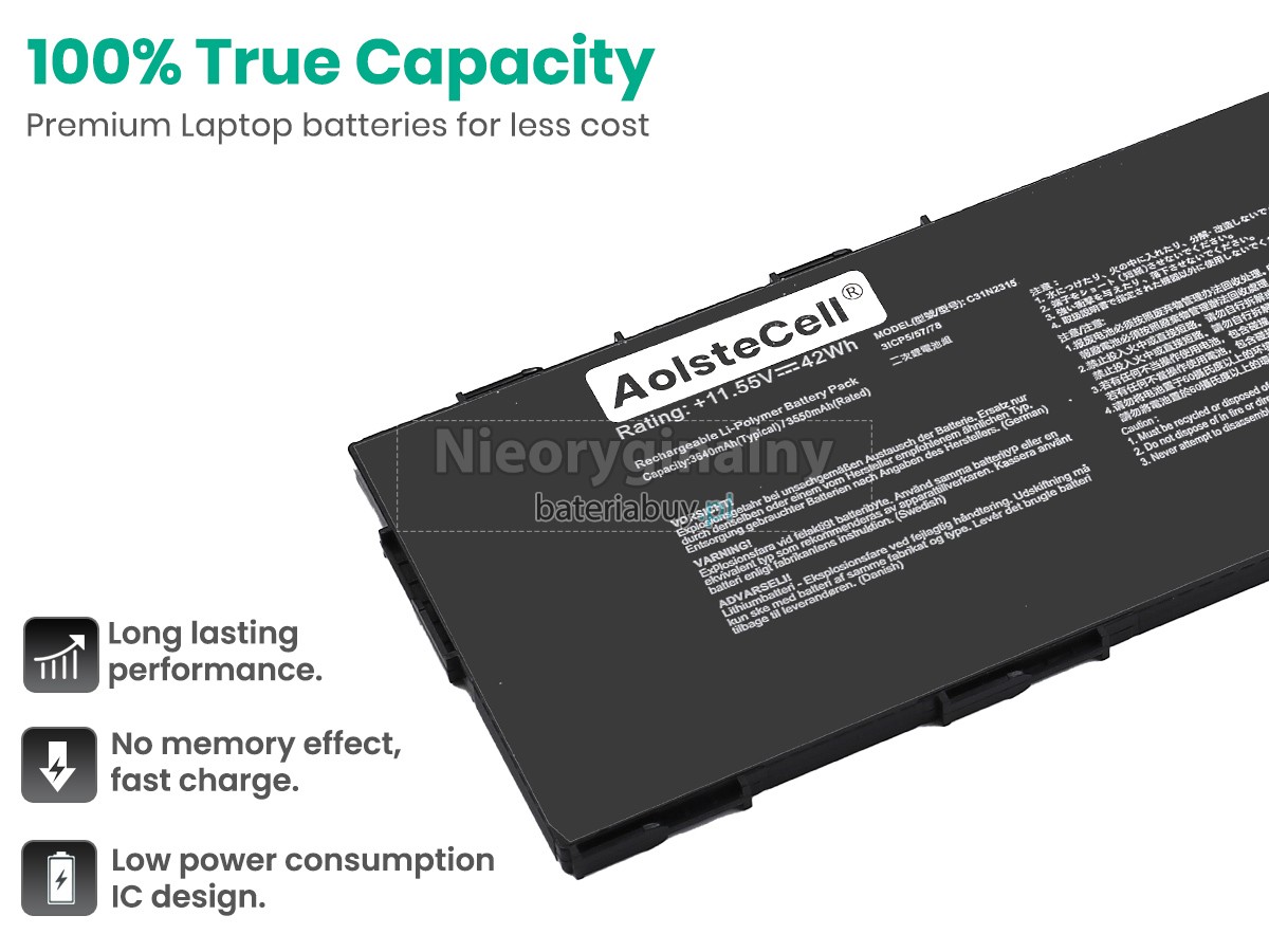 Asus 0B200-04600000 bateria