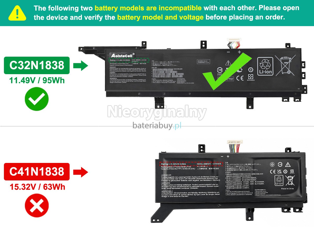 Bateria do Laptop Asus ProART STUDIOBook Pro X W730G2T