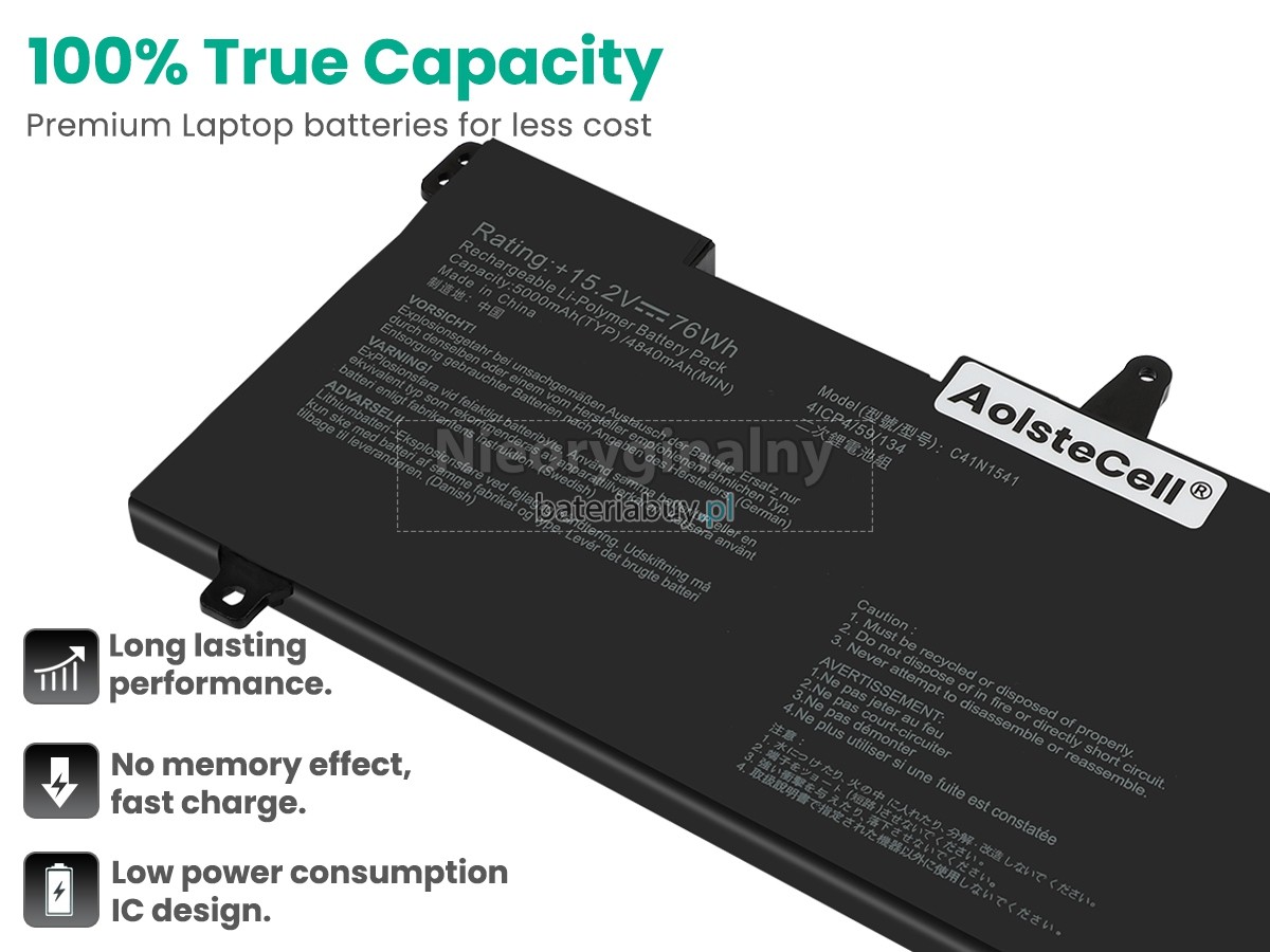 Asus Rog STRIX GL702VM-GC004T bateria