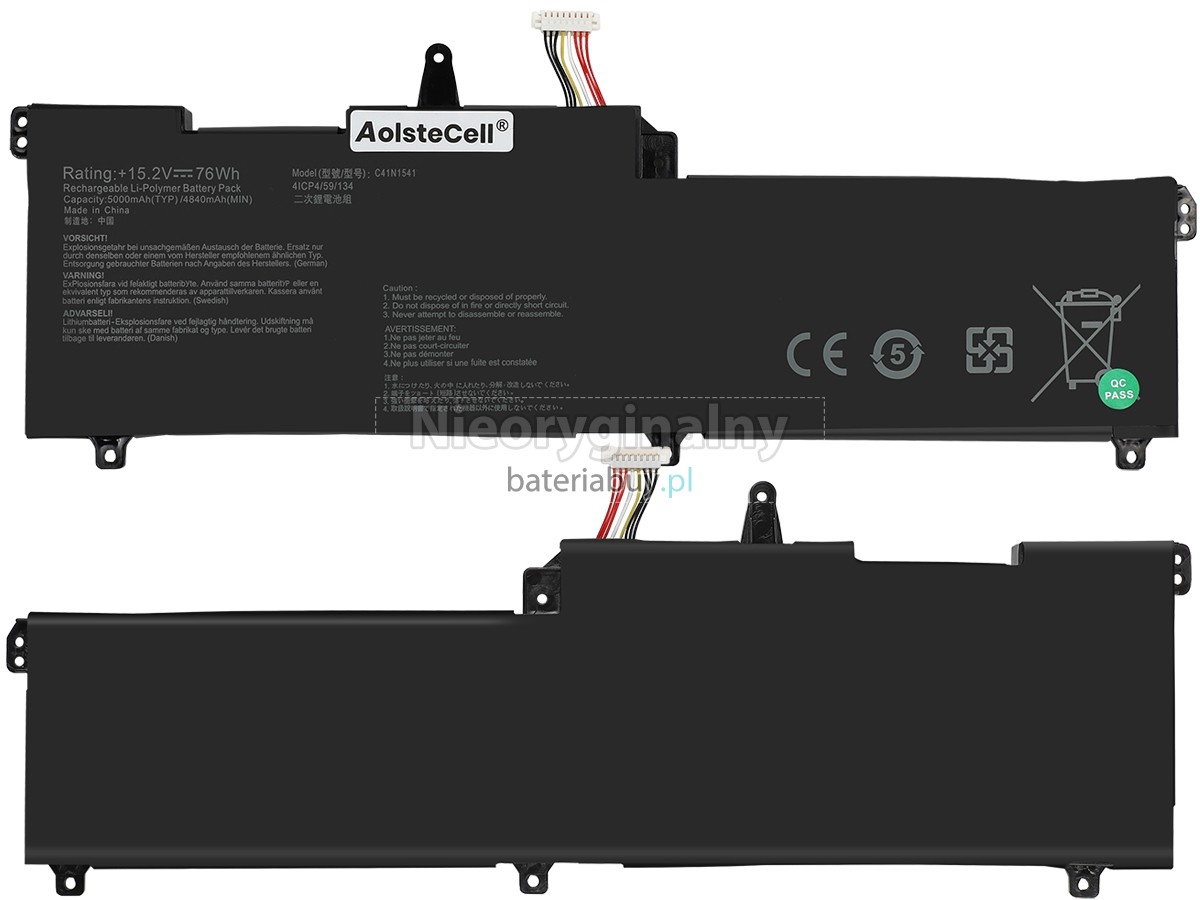 Asus Rog STRIX GL702VM-GC004T bateria