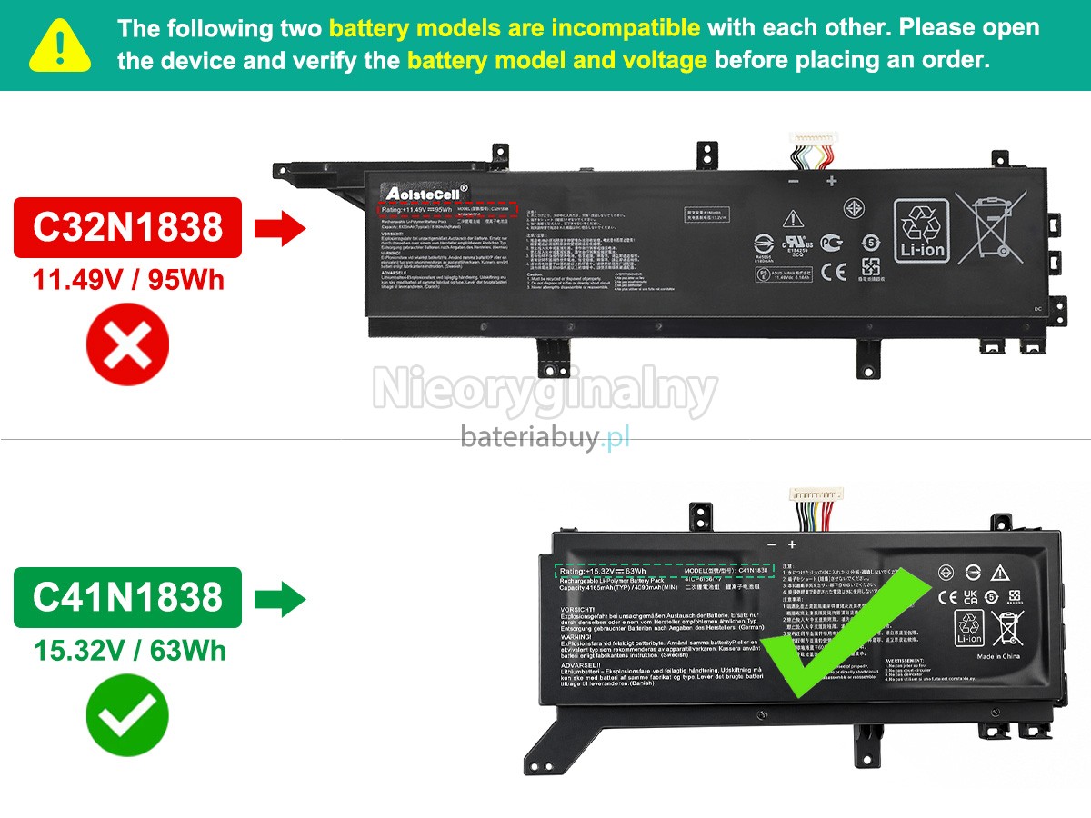 Bateria do Laptop Asus ProART STUDIOBook Pro X W730G2T