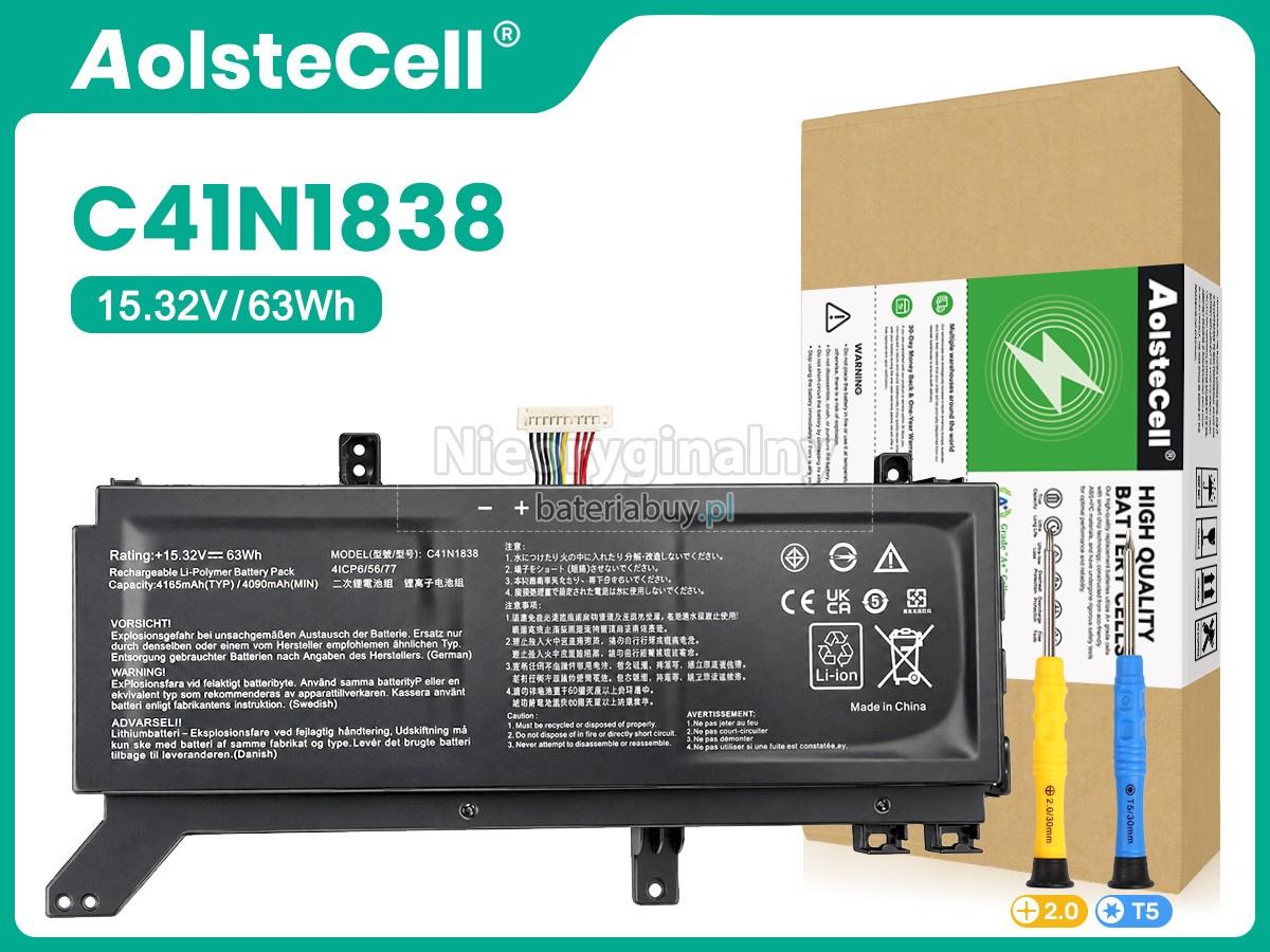 Bateria do Laptop Asus ProART STUDIOBook Pro X W730G2T