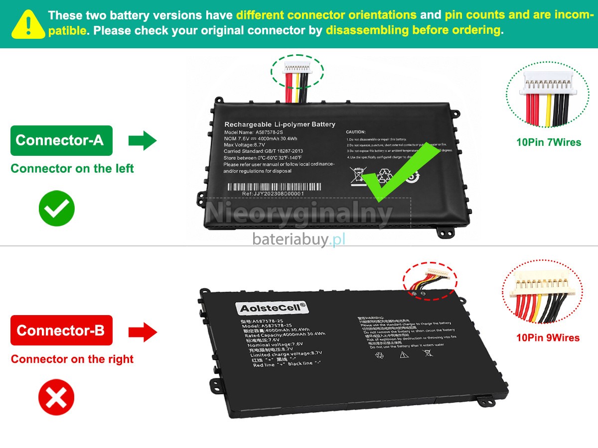 Bateria do Laptop AXIOO 587578