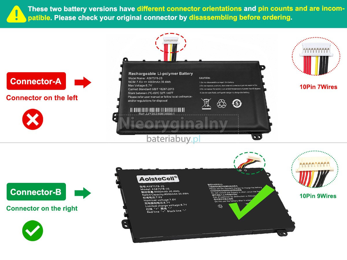 Bateria do Laptop AXIOO 587578