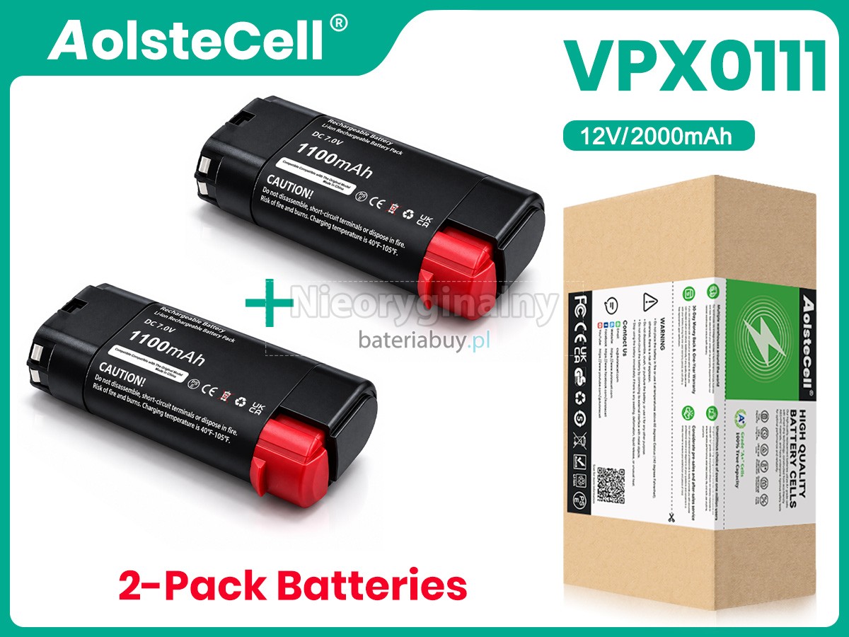 Black Decker VPX0111 bateria