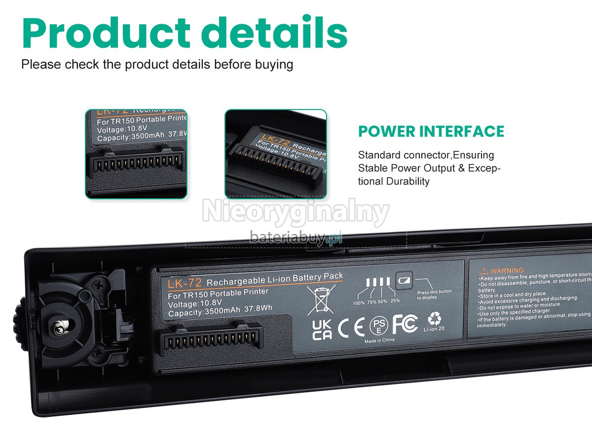 Canon PIXMA TR150 bateria