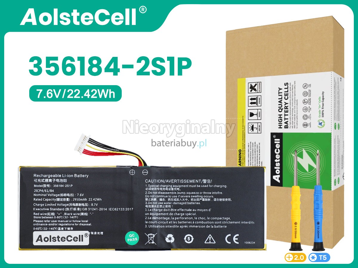 CHUWI 356184-2S1P bateria