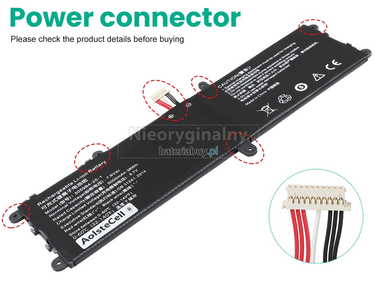CHUWI 059B4-2S1P(2ICP5/59/115) bateria