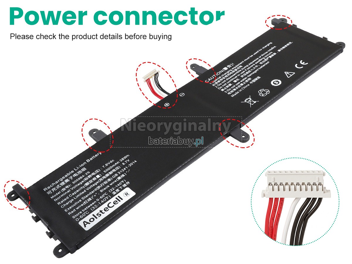 CHUWI 059B4-2S1P(2ICP5/59/115) bateria