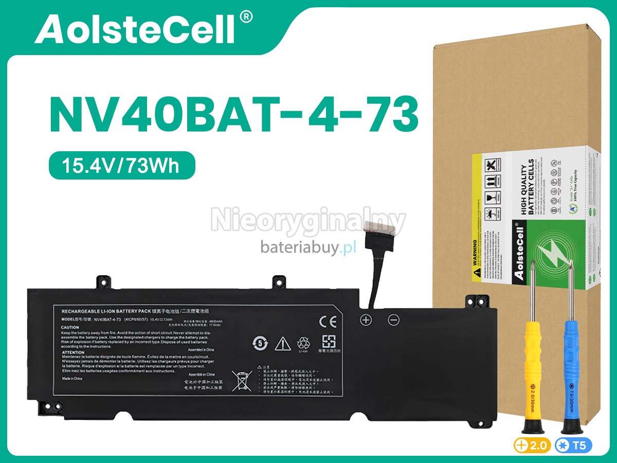 Clevo 6-87-NV4RS-74M00 bateria