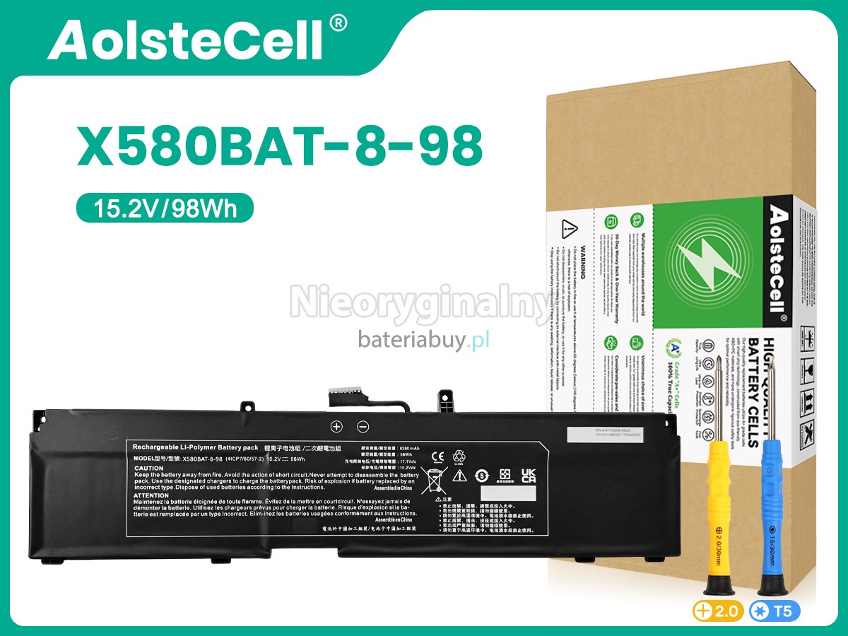 Bateria do Laptop Clevo X580BAT-8-98(4ICP7/60/57-2)
