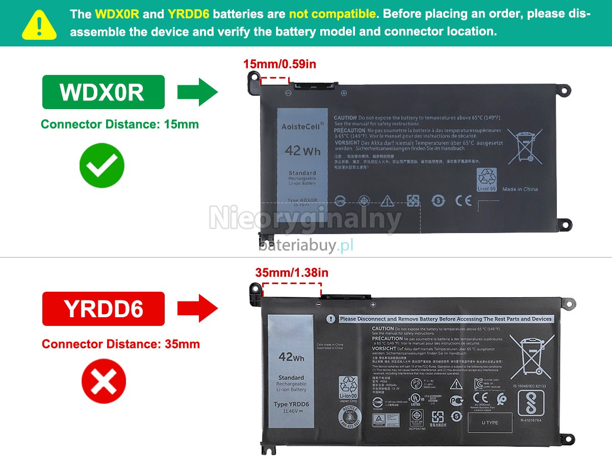 Dell Latitude 3180 bateria