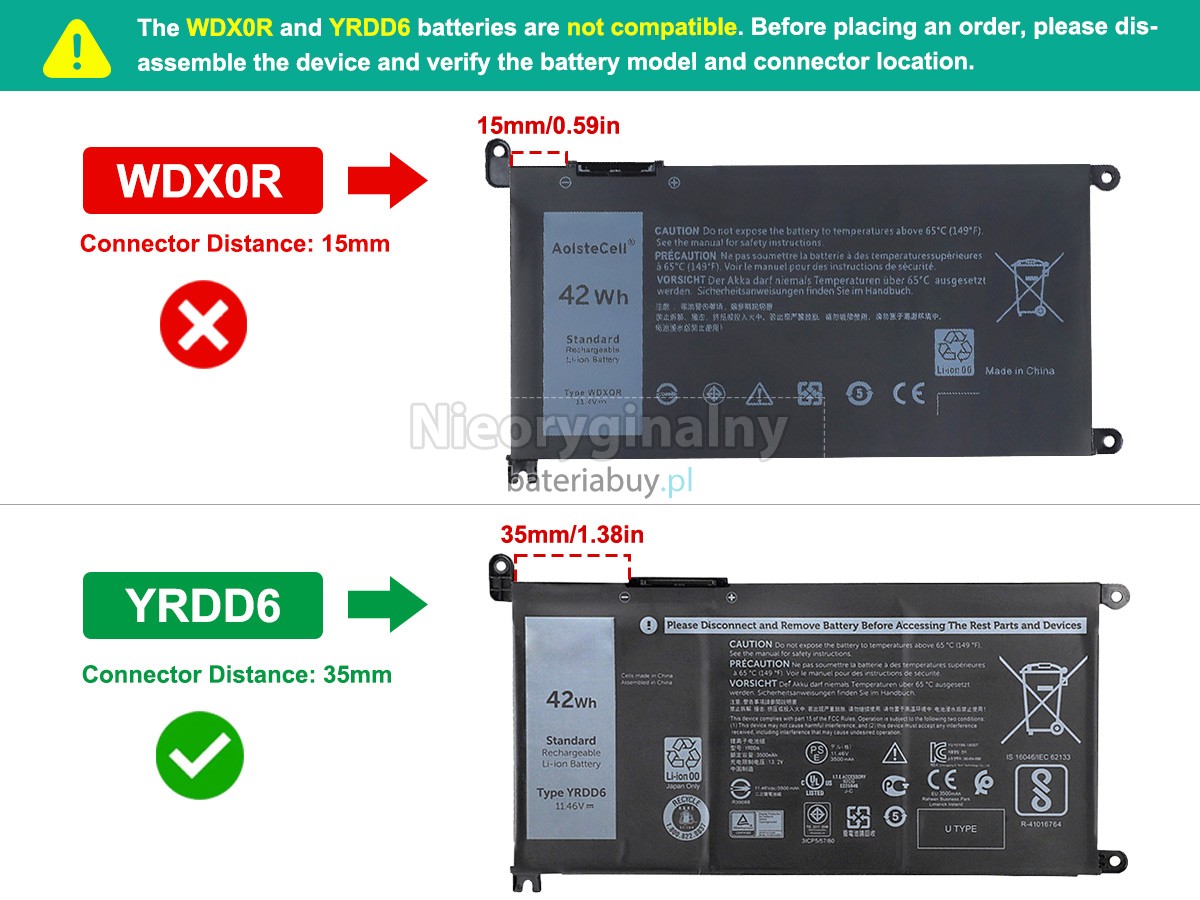 Dell Latitude 3180 bateria
